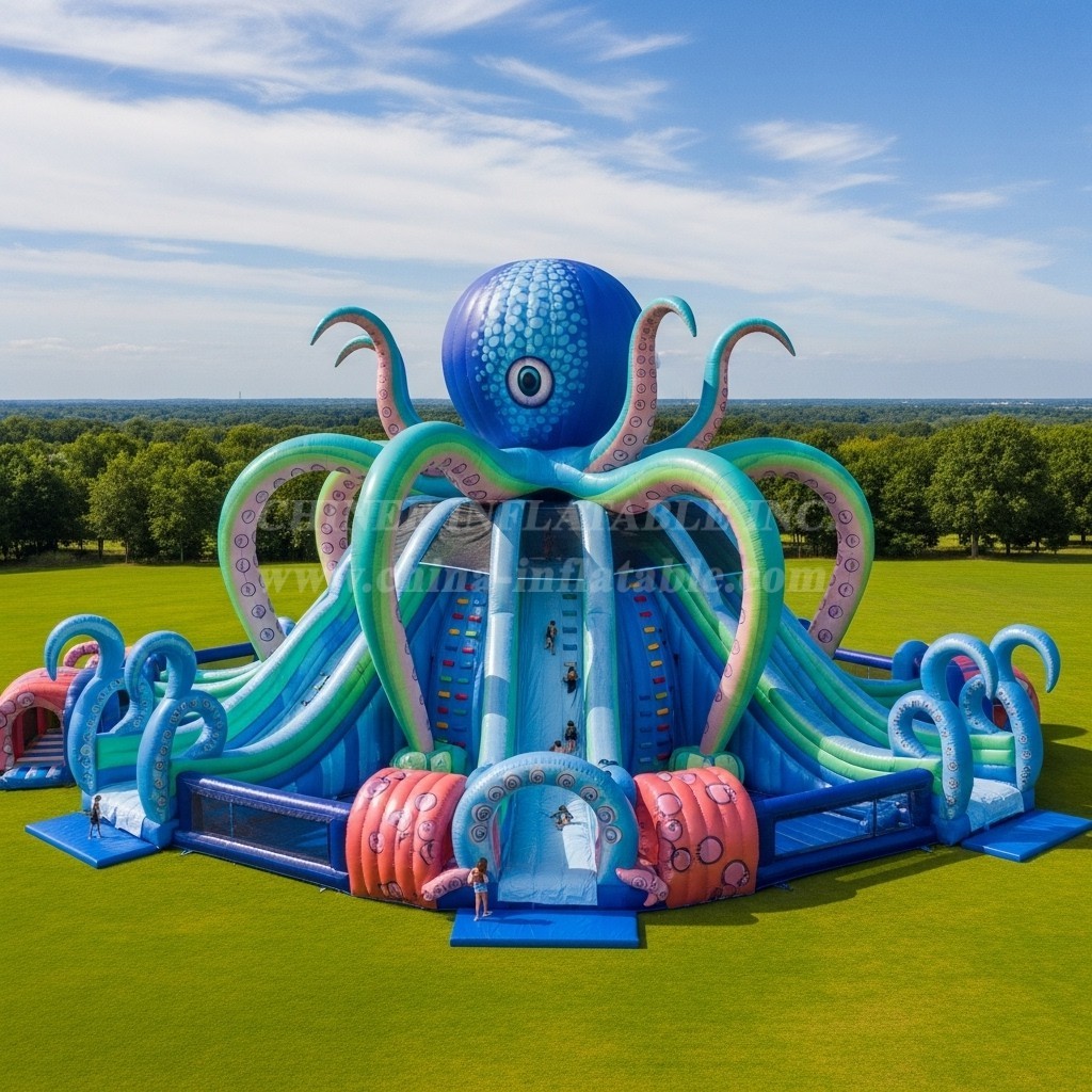 T6-6766 Octopus Theme Inflatable Park