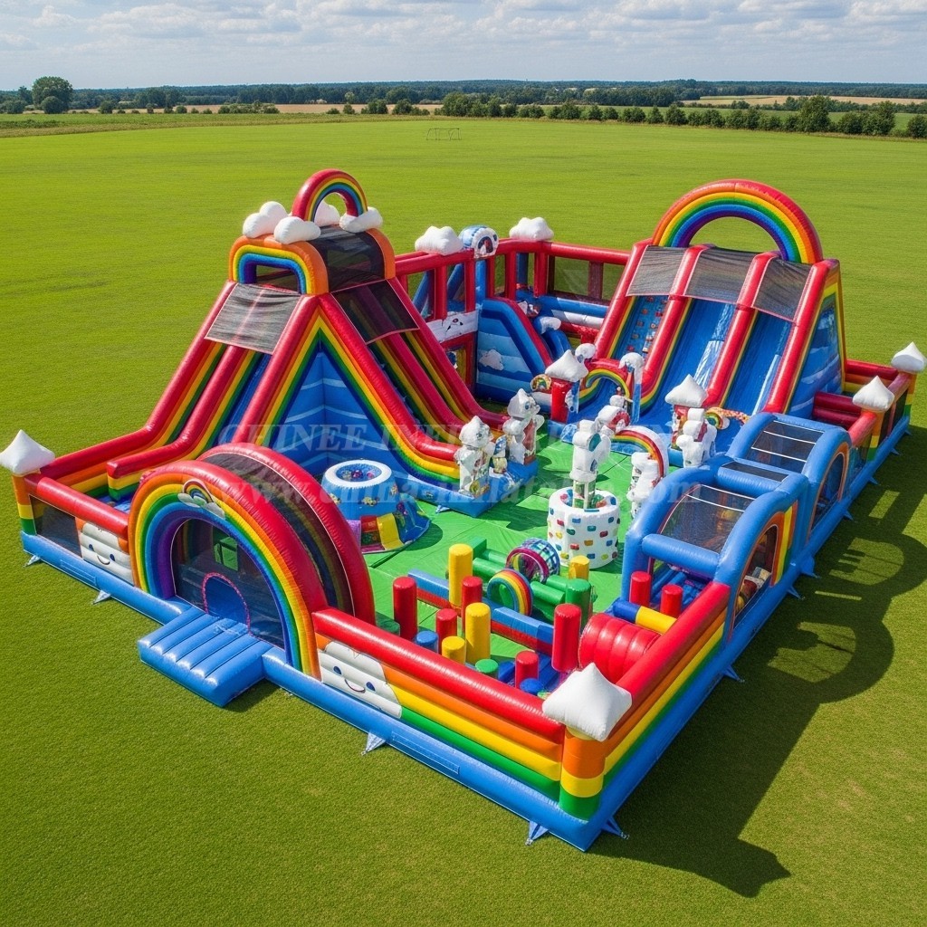 T6-6788 Rainbow Theme Inflatable Park