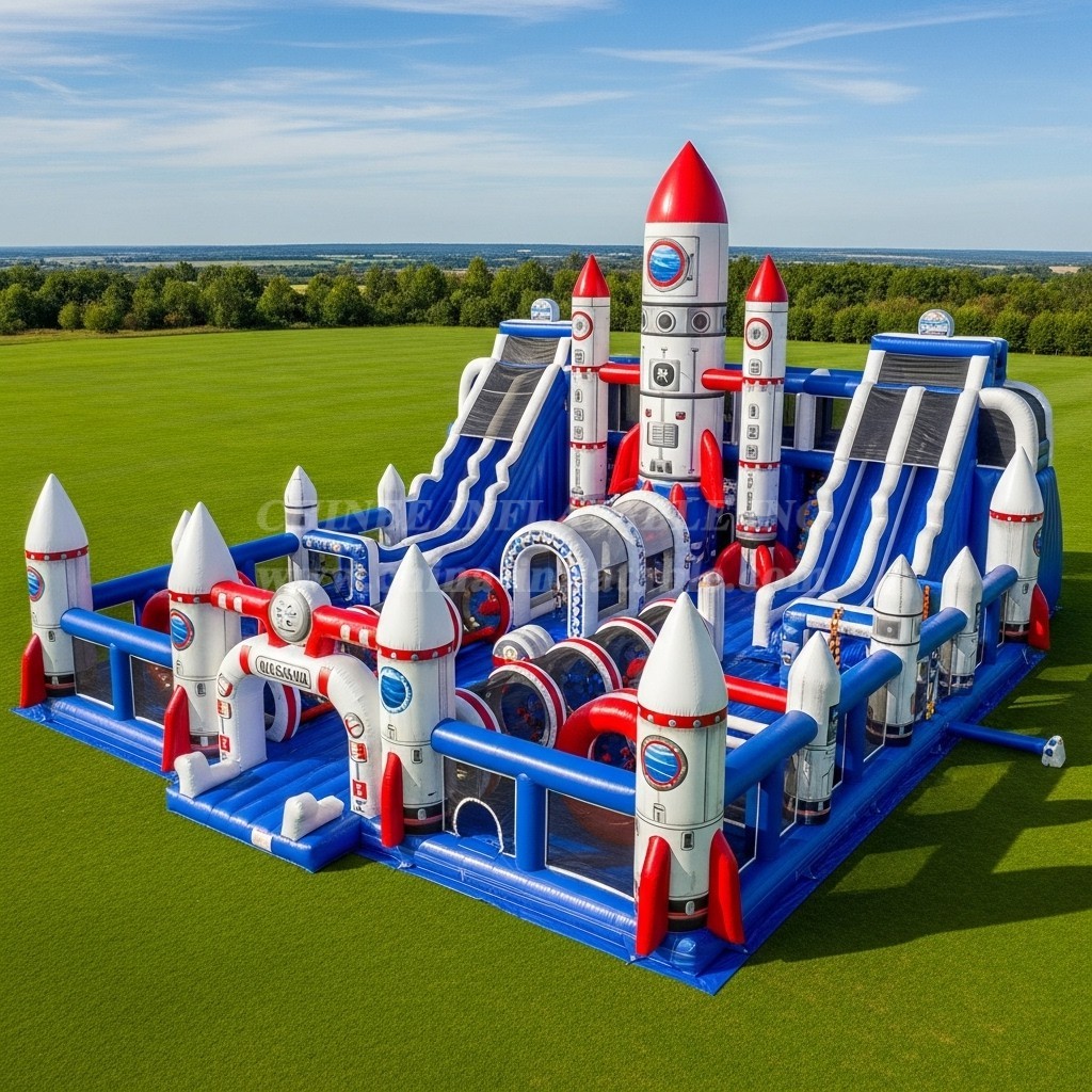 T6-6798 Rocket Theme Inflatable Park