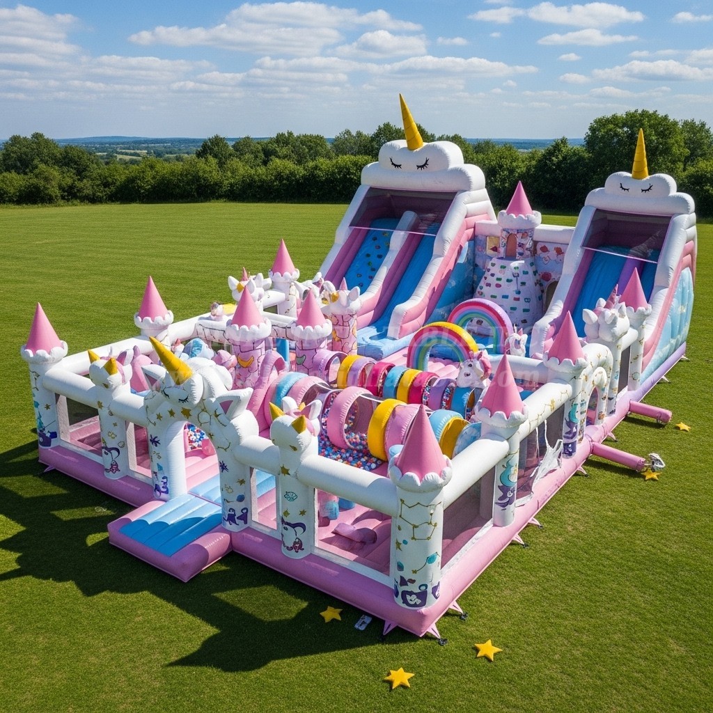 T6-6808 Unicorn Theme Inflatable Park