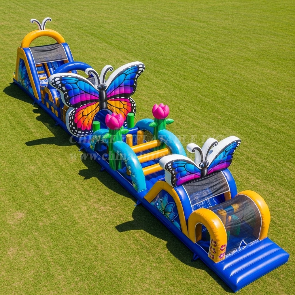 T7-3725 Butterfly Theme Inflatable Obstacle Course