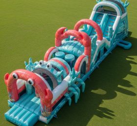 T7-3760 Crab Theme Inflatable Obstacle Course