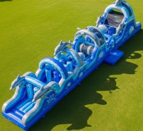T7-3775 Dolphin Theme Inflatable Obstacle Course