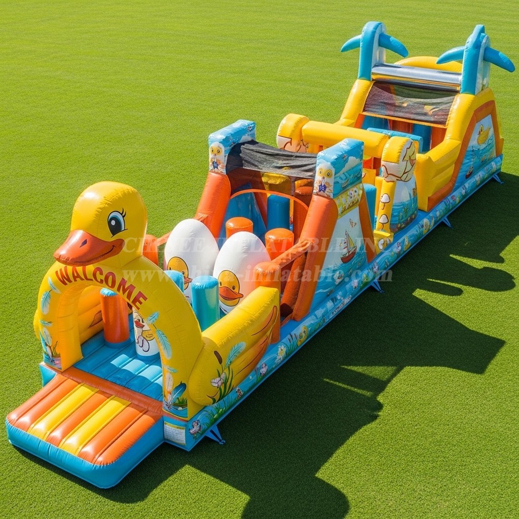 T7-3782 Duck Theme Inflatable Obstacle Course