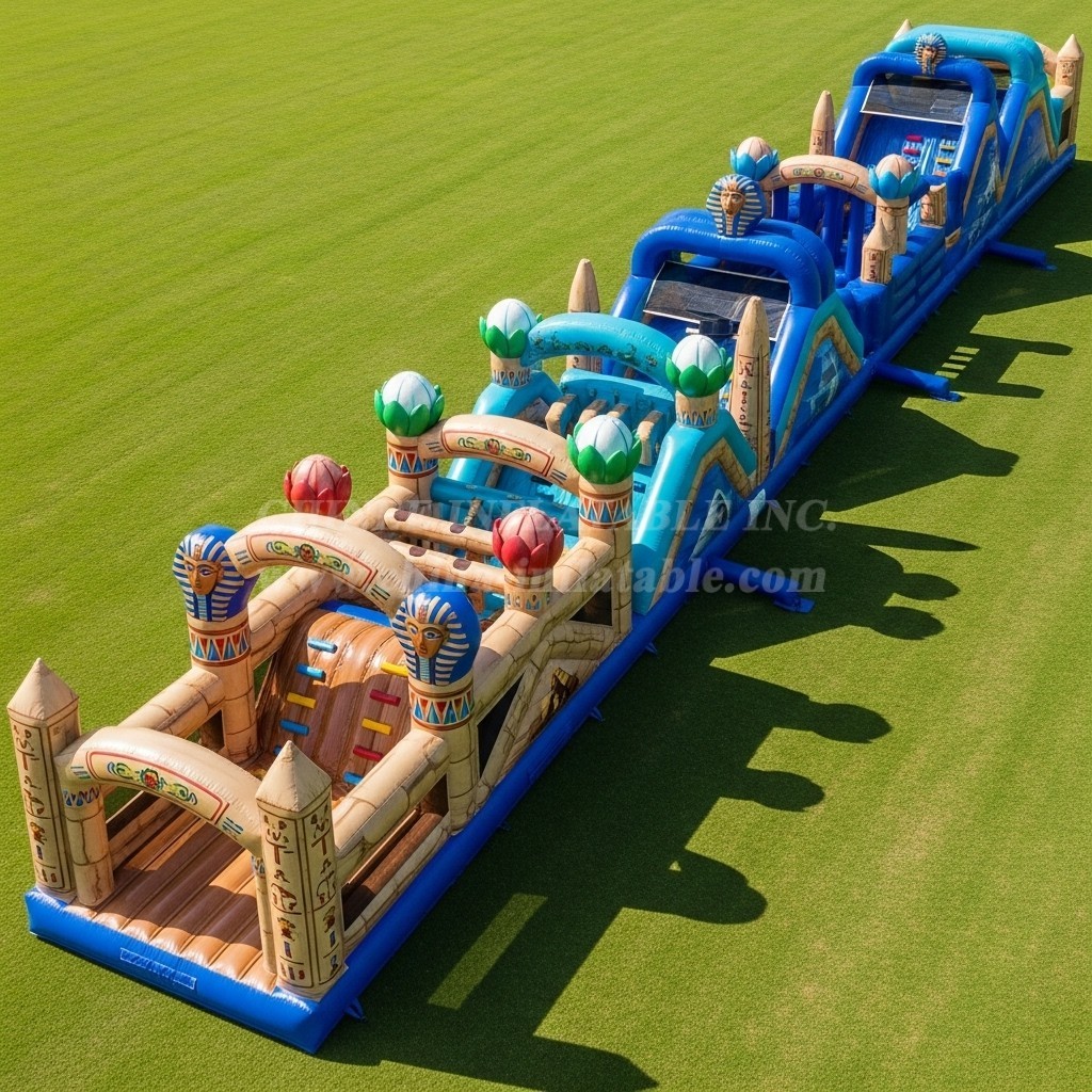 T7-3794 Egypt Theme Inflatable Obstacle Course