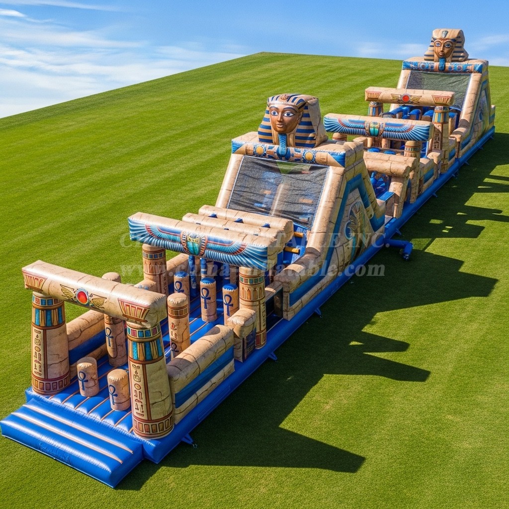 T7-3795 Egypt Theme Inflatable Obstacle Course