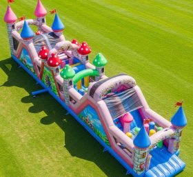 T7-3808 Fairy Tale Theme Inflatable Obstacle Course