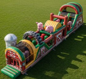 T7-3811 Farm Theme Inflatable Obstacle Course