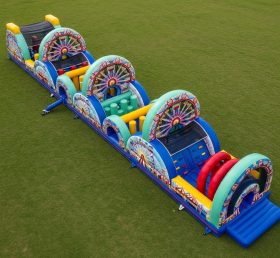 T7-3815 Ferris Wheel Theme Inflatable Obstacle Course