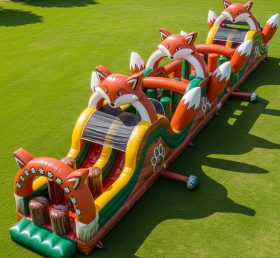T7-3829 Fox Theme Inflatable Obstacle Course
