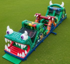 T7-3915 Monster Theme Inflatable Obstacle Course