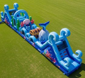 T7-3922 Ocean Theme Inflatable Obstacle Course