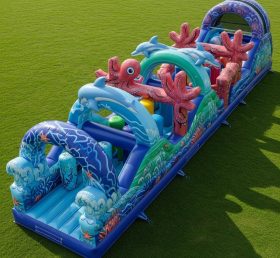 T7-3923 Ocean Theme Inflatable Obstacle Course