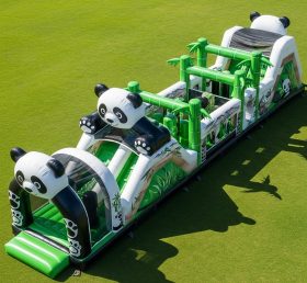 T7-3936 Panda Theme Inflatable Obstacle Course