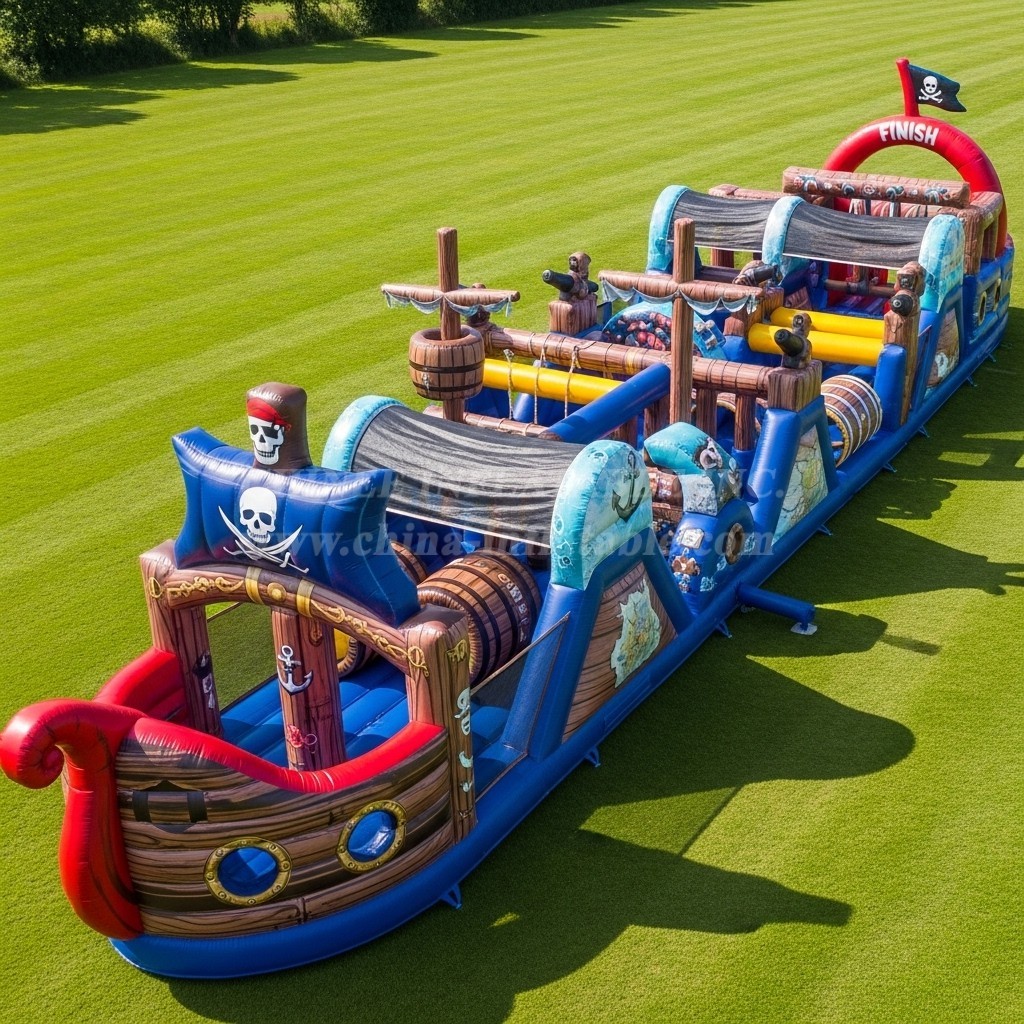 T7-3963 Pirates Theme Inflatable Obstacle Course