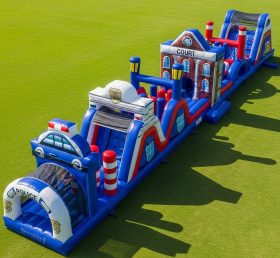 T7-3968 Police Station Theme Inflatable Obstacle Course