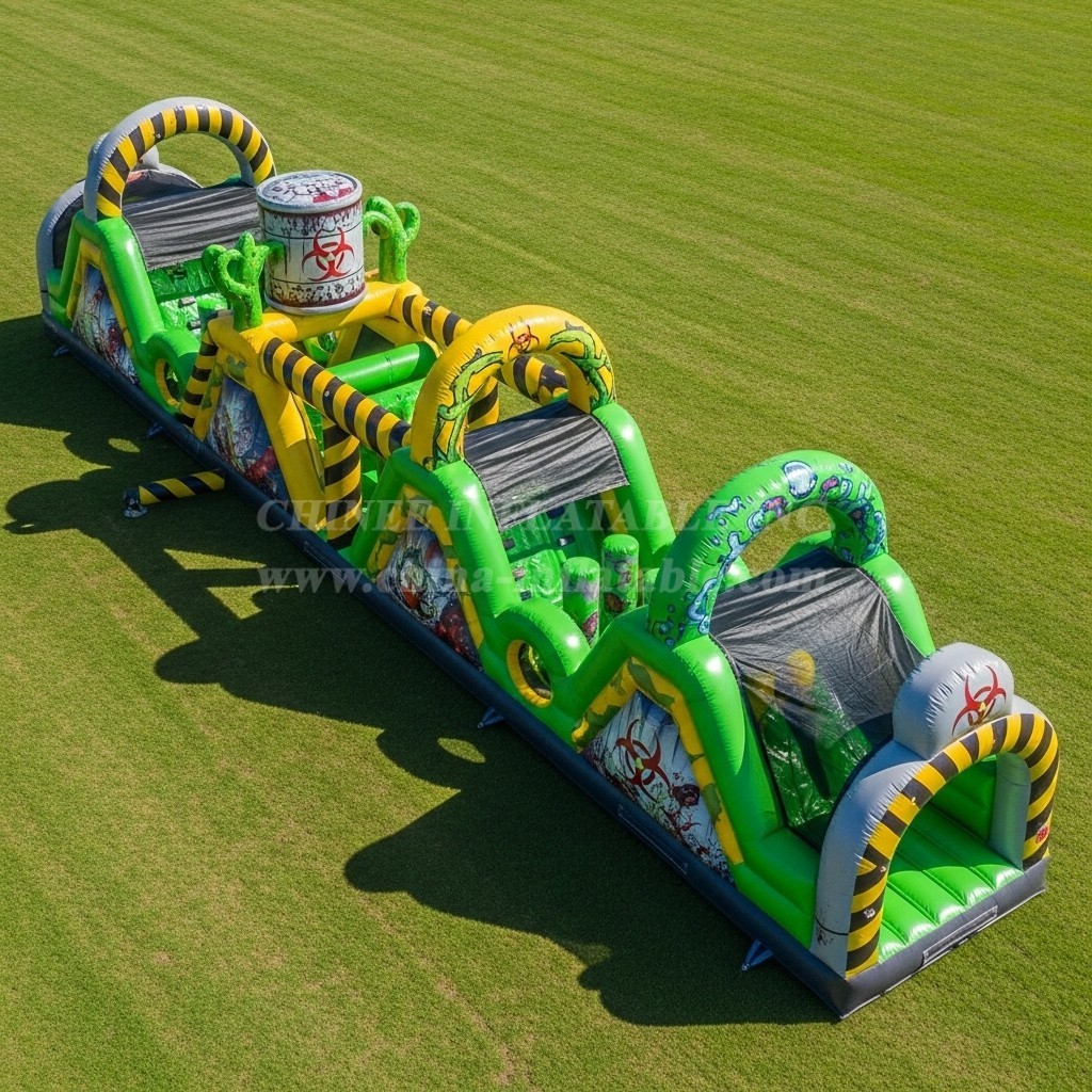 T7-4031 Toxic Theme Inflatable Obstacle Course