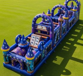 T7-4071 Wizard Theme Inflatable Obstacle Course