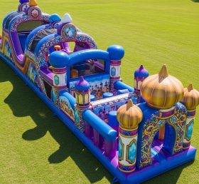 T7-4087 Aladdin Theme Inflatable Obstacle Course