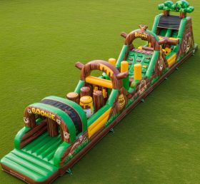 T7-4132 Boonie Bears Theme Inflatable Obstacle Course
