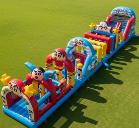 T7-4152 Crayon Shin Chan Theme Inflatable Obstacle Course