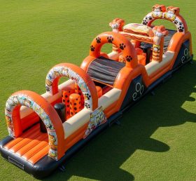 T7-4185 Garfield Theme Inflatable Obstacle Course