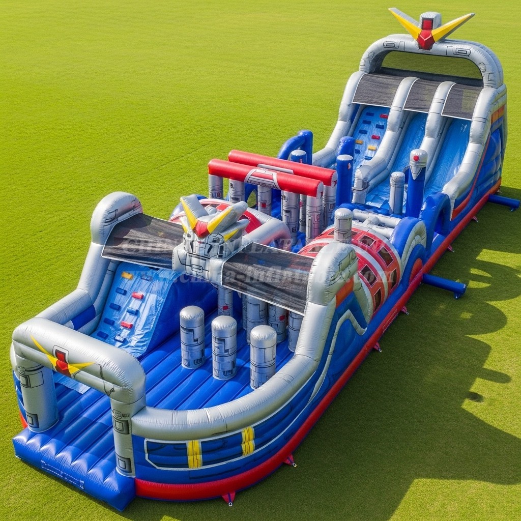 T7-4191 Gundam Theme Inflatable Obstacle Course