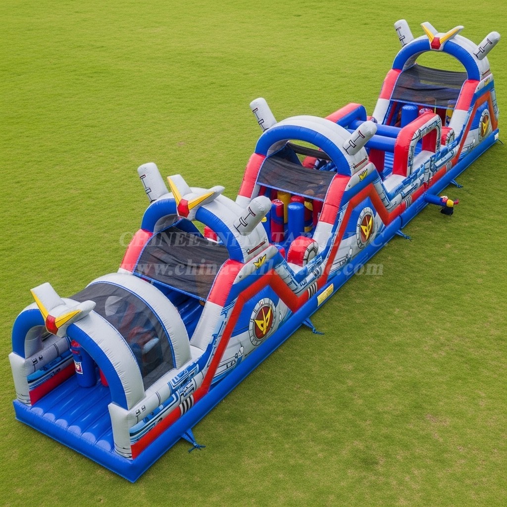 T7-4193 Gundam Theme Inflatable Obstacle Course