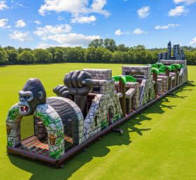 T7-4208 King Kong Theme Inflatable Obstacle Course