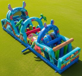 T7-4220 Lilo & Stitch Theme Inflatable Obstacle Course