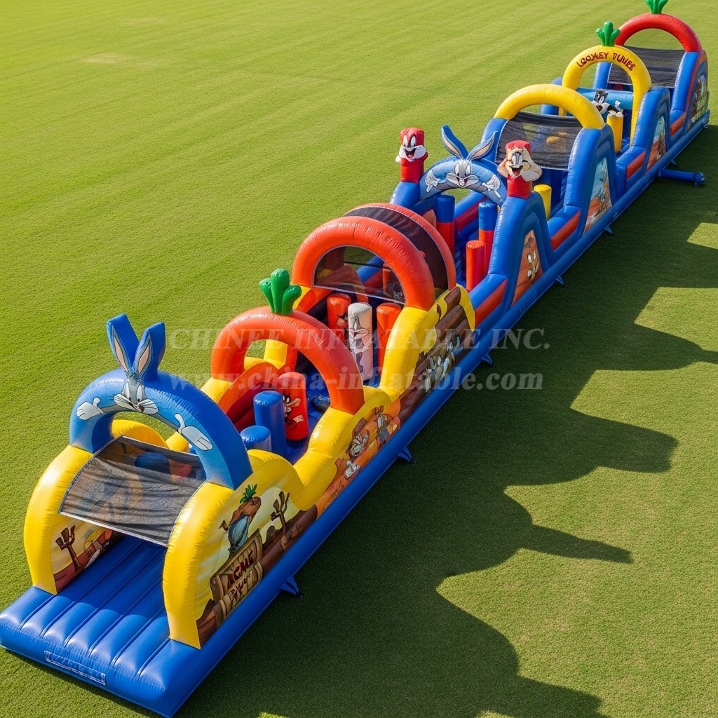 T7-4229 Looney Tunes Theme Inflatable Obstacle Course