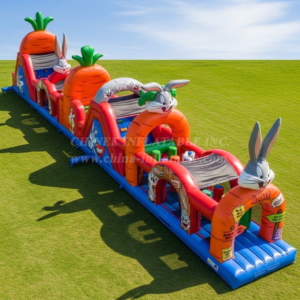T7-4230 Looney Tunes Theme Inflatable Obstacle Course