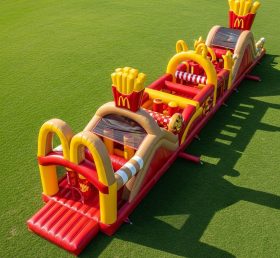 T7-4236 McDonald Theme Inflatable Obstacle Course