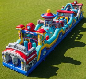 T7-4294 Paw Patrol Theme Inflatable Obstacle Course