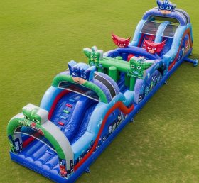T7-4308 PJ Masks Theme Inflatable Obstacle Course