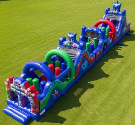 T7-4309 PJ Masks Theme Inflatable Obstacle Course