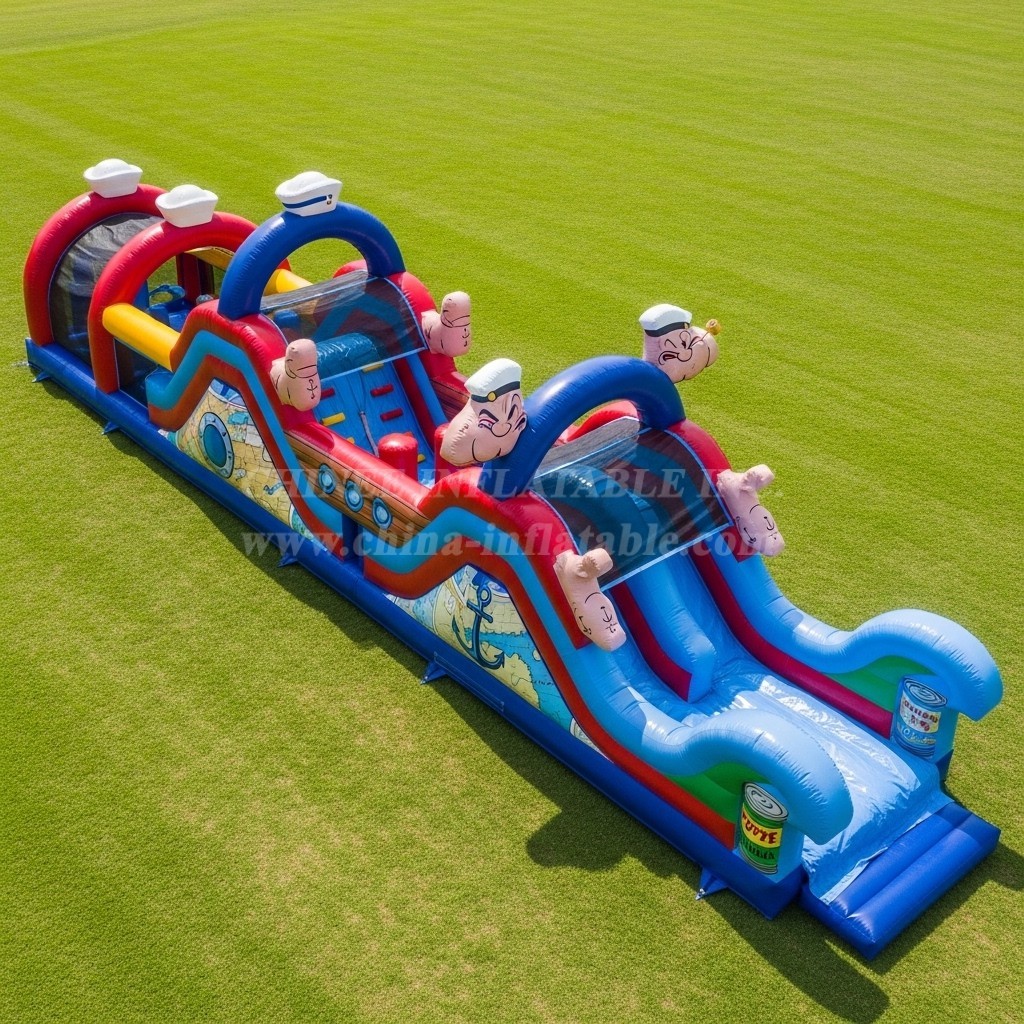 T7-4317 Popeye Theme Inflatable Obstacle Course