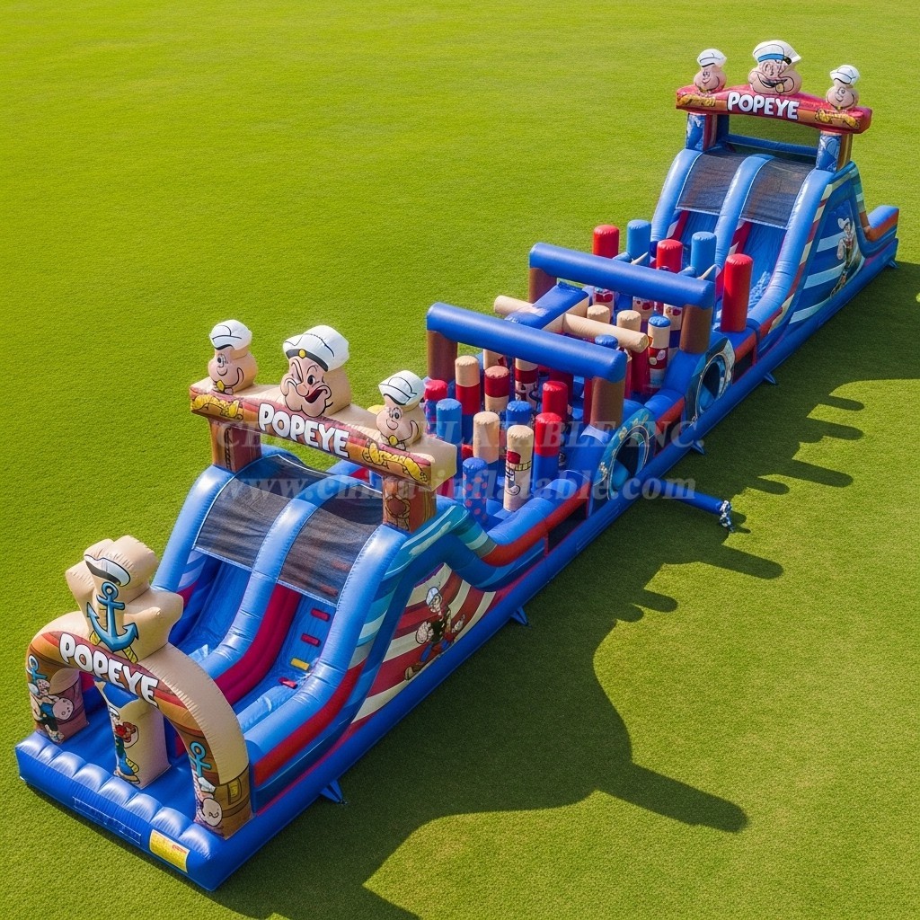T7-4319 Popeye Theme Inflatable Obstacle Course