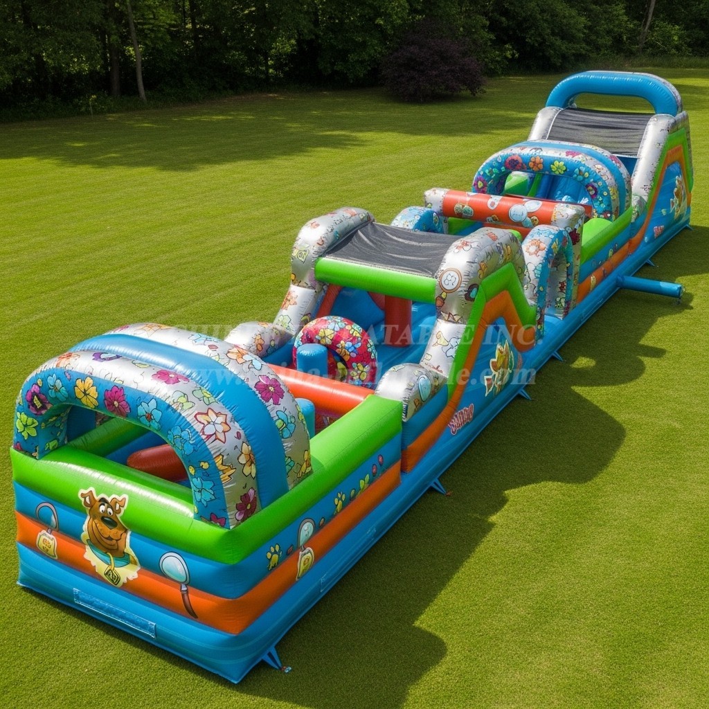 T7-4340 Scooby-Doo Theme Inflatable Obstacle Course