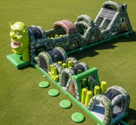 T7-4350 Shrek Theme Inflatable Obstacle Course