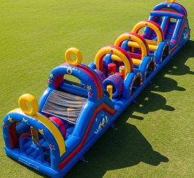 T7-4361 Sonic Theme Inflatable Obstacle Course