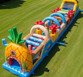 T7-4367 Spongebob Theme Inflatable Obstacle Course