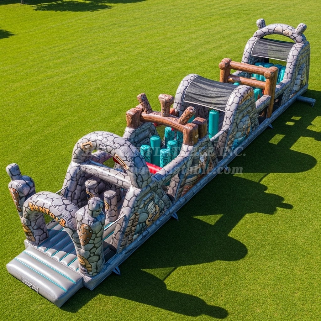 T7-4403 The Flintstones Theme Inflatable Obstacle Course
