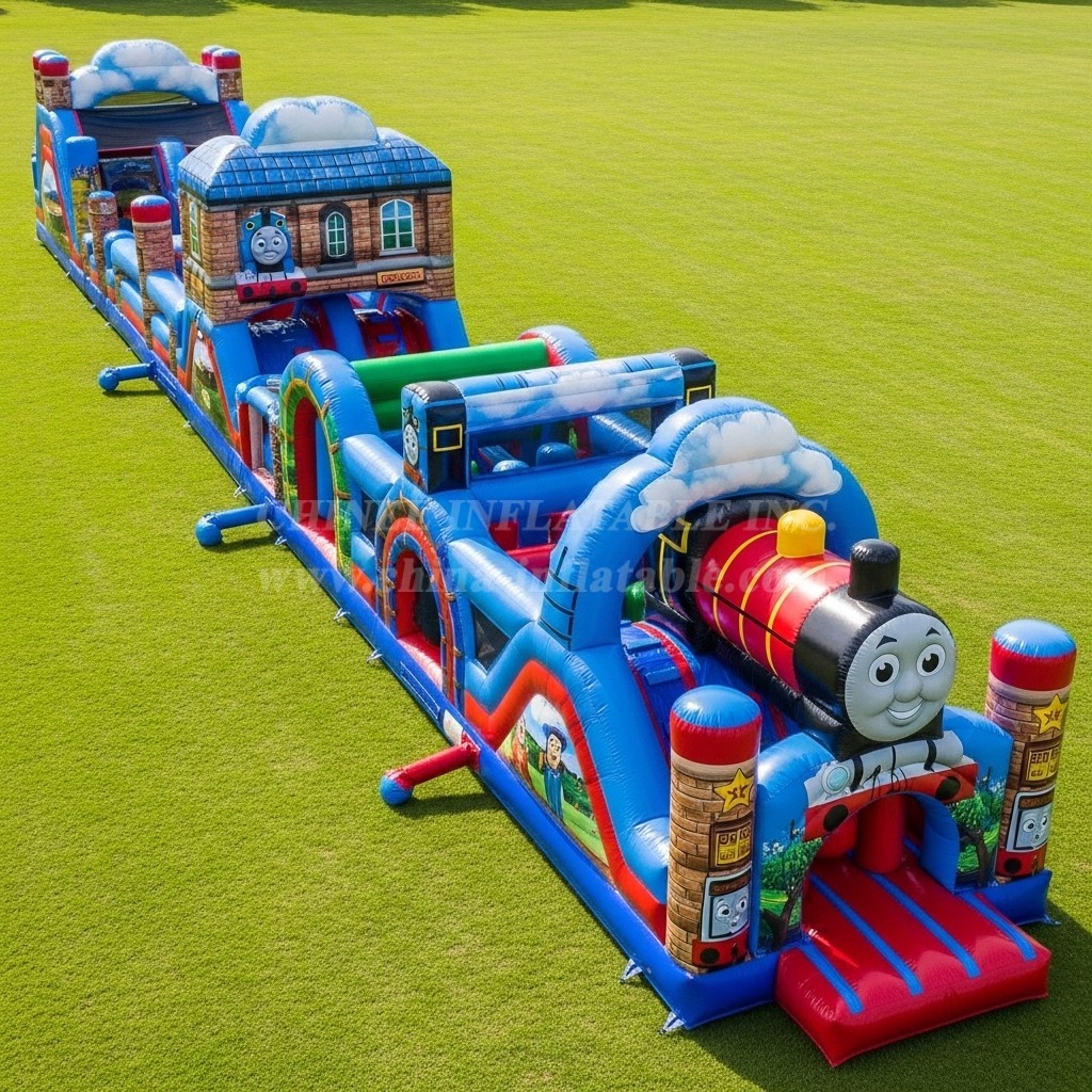 T7-4423 Thomas & Friends Theme Inflatable Obstacle Course