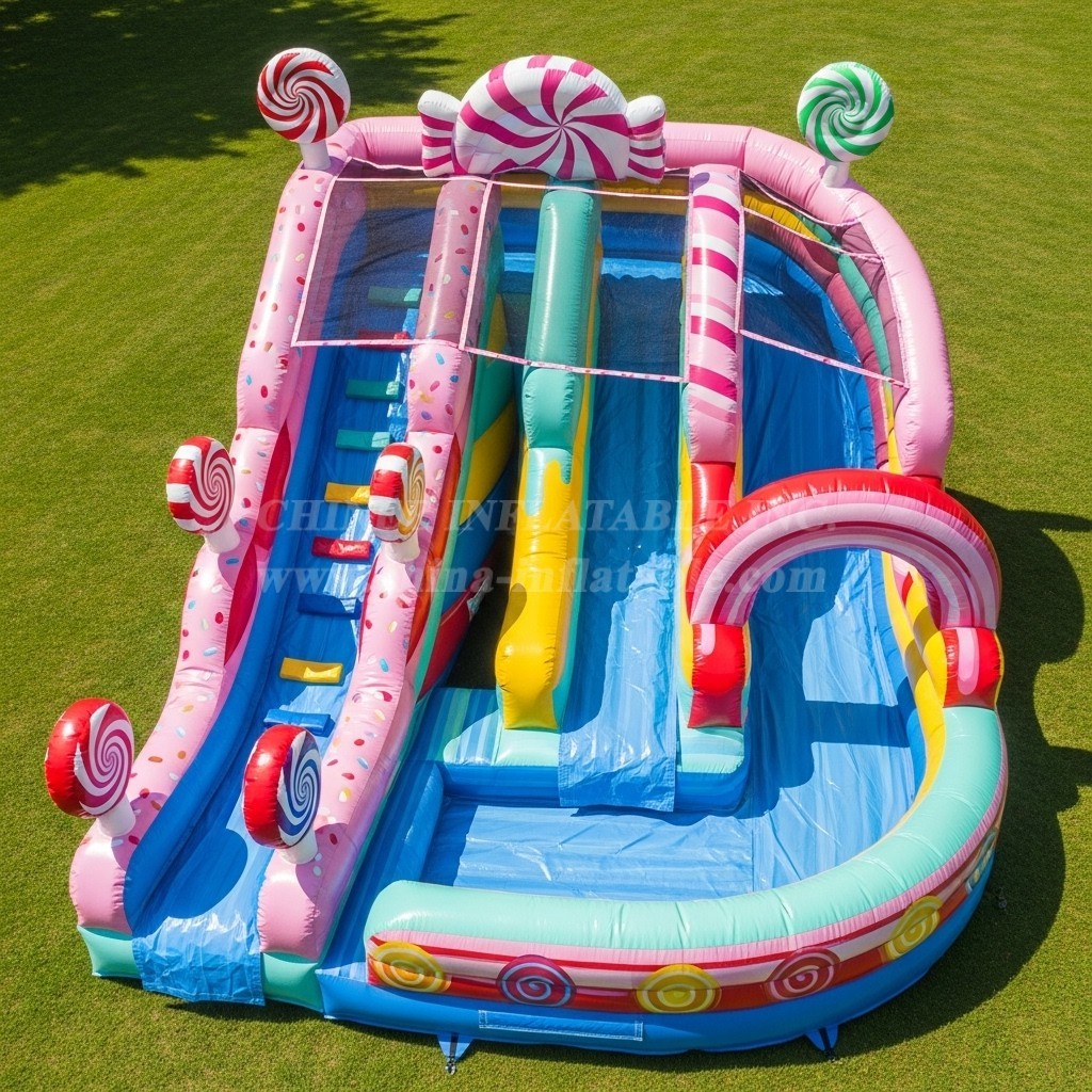 T8-5471 Candy Theme Inflatable Water Slide