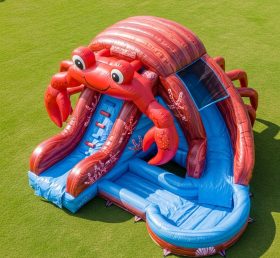 T8-5513 Crab Theme Inflatable Water Slide