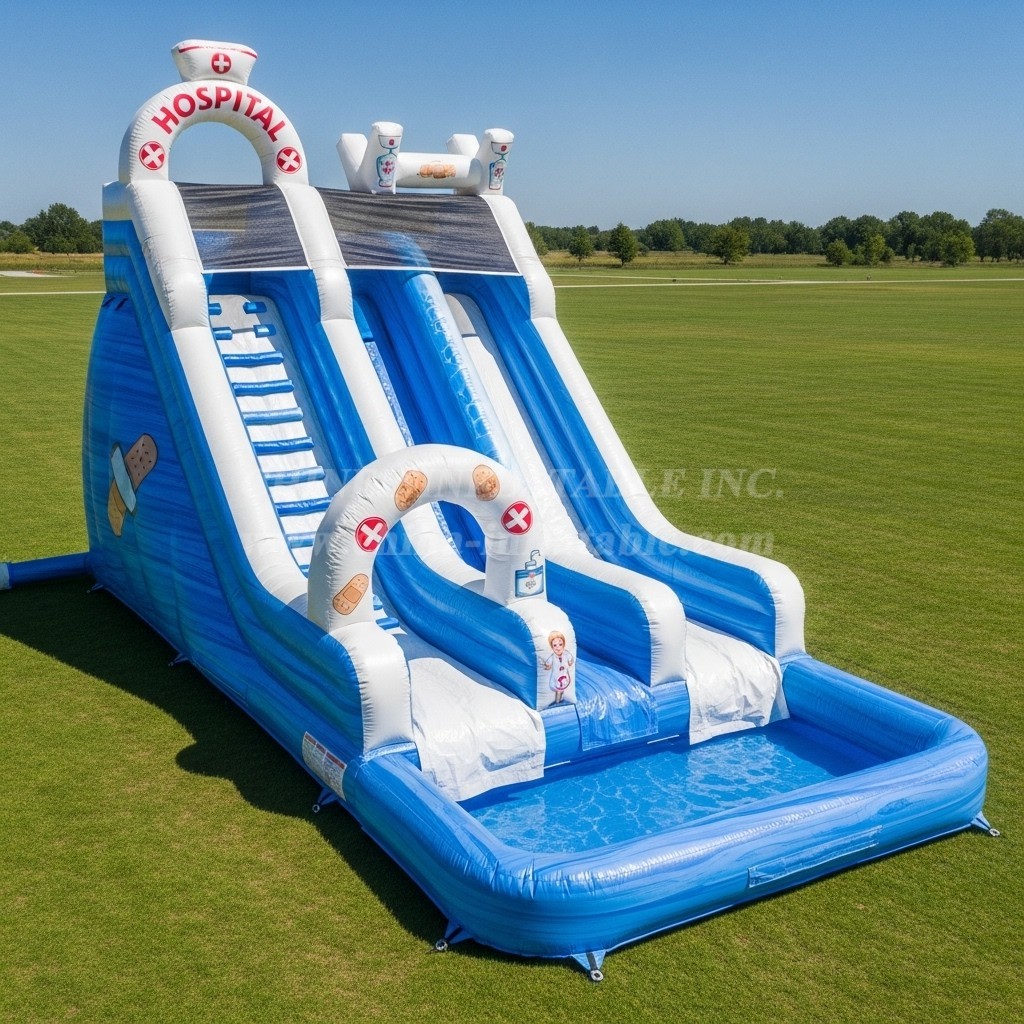 T8-5631 Hospital Theme Inflatable Water Slide