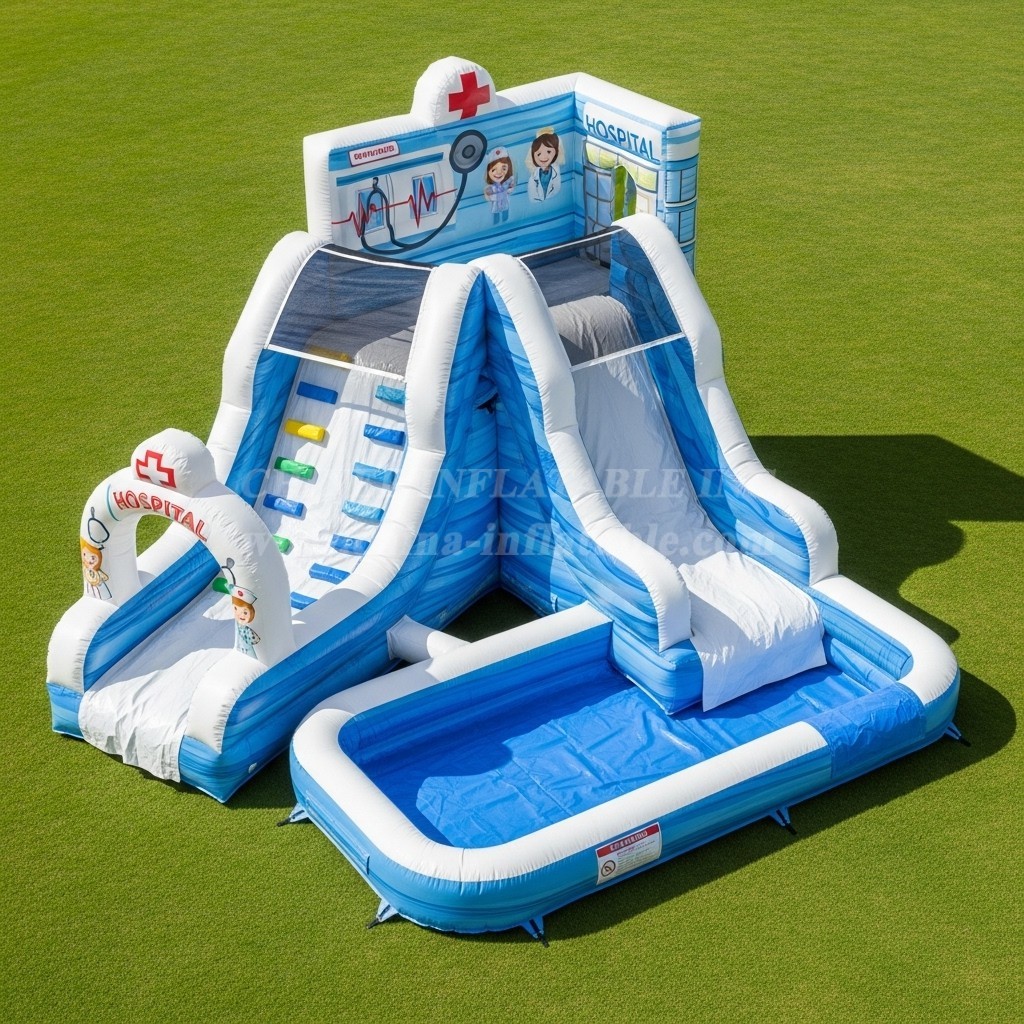 T8-5633 Hospital Theme Inflatable Water Slide