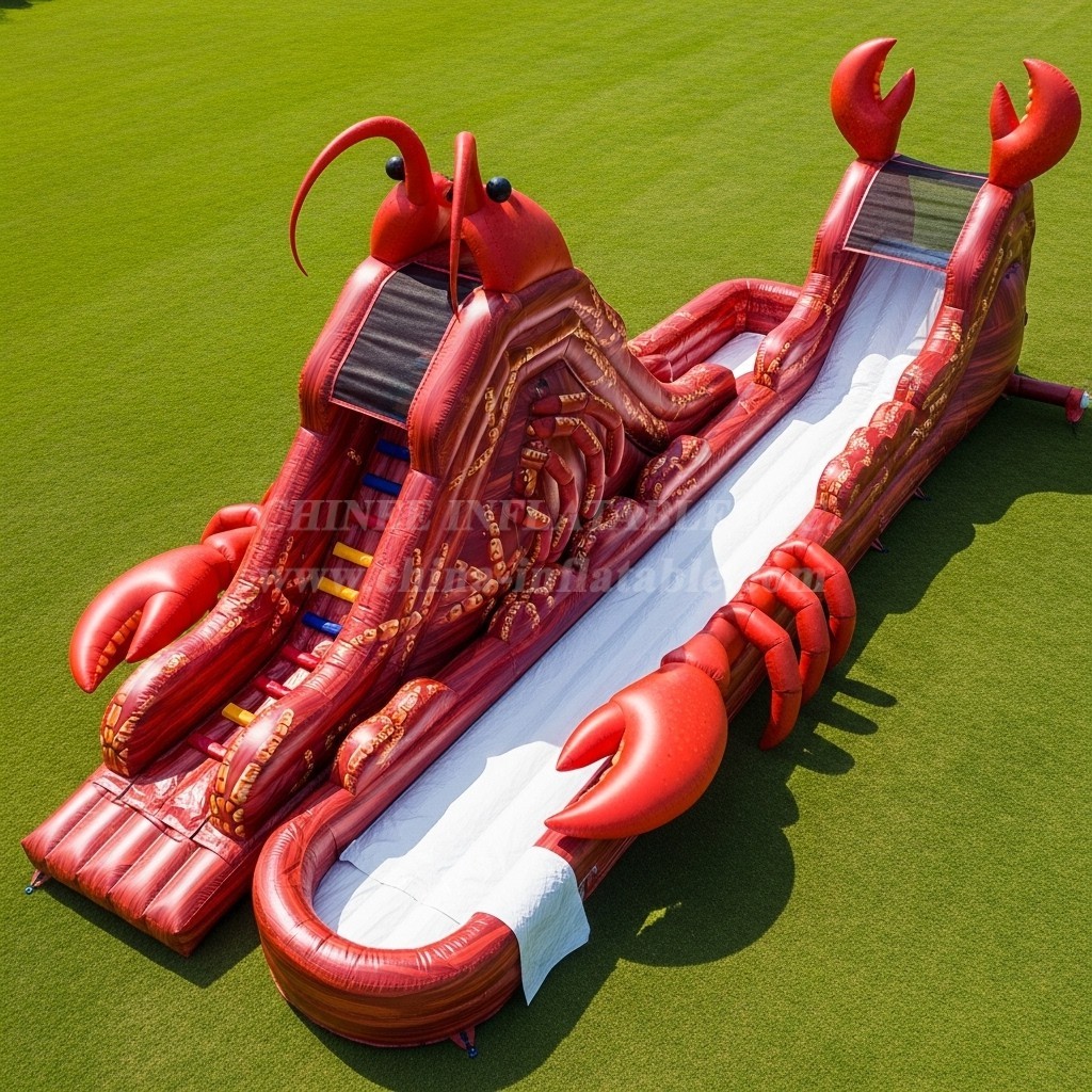 T8-5668 Lobster Theme Inflatable Water Slide