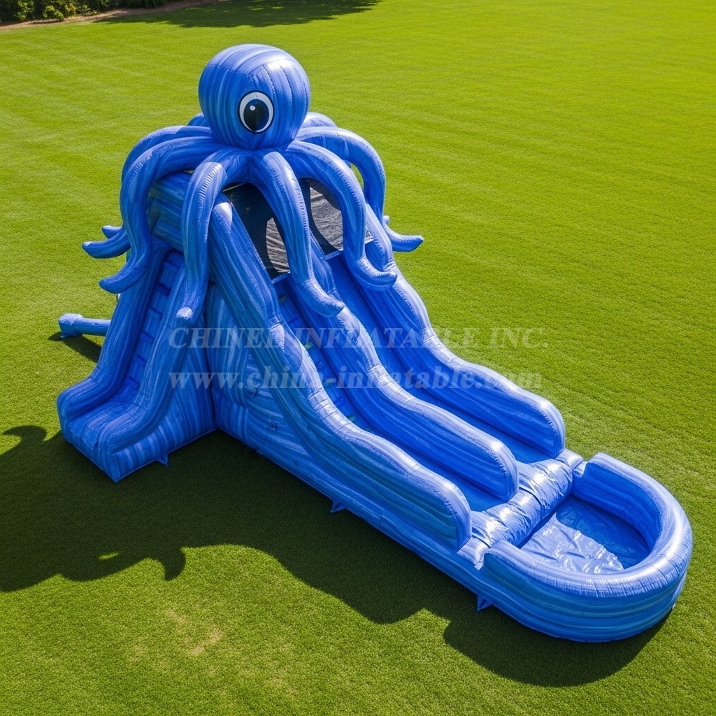 T8-5713 Octopus Theme Inflatable Water Slide